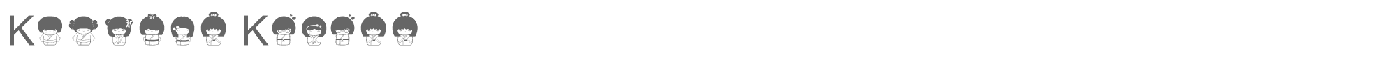 Kokeshi Kawaii Kokeshi Kawaii.ttf font preview